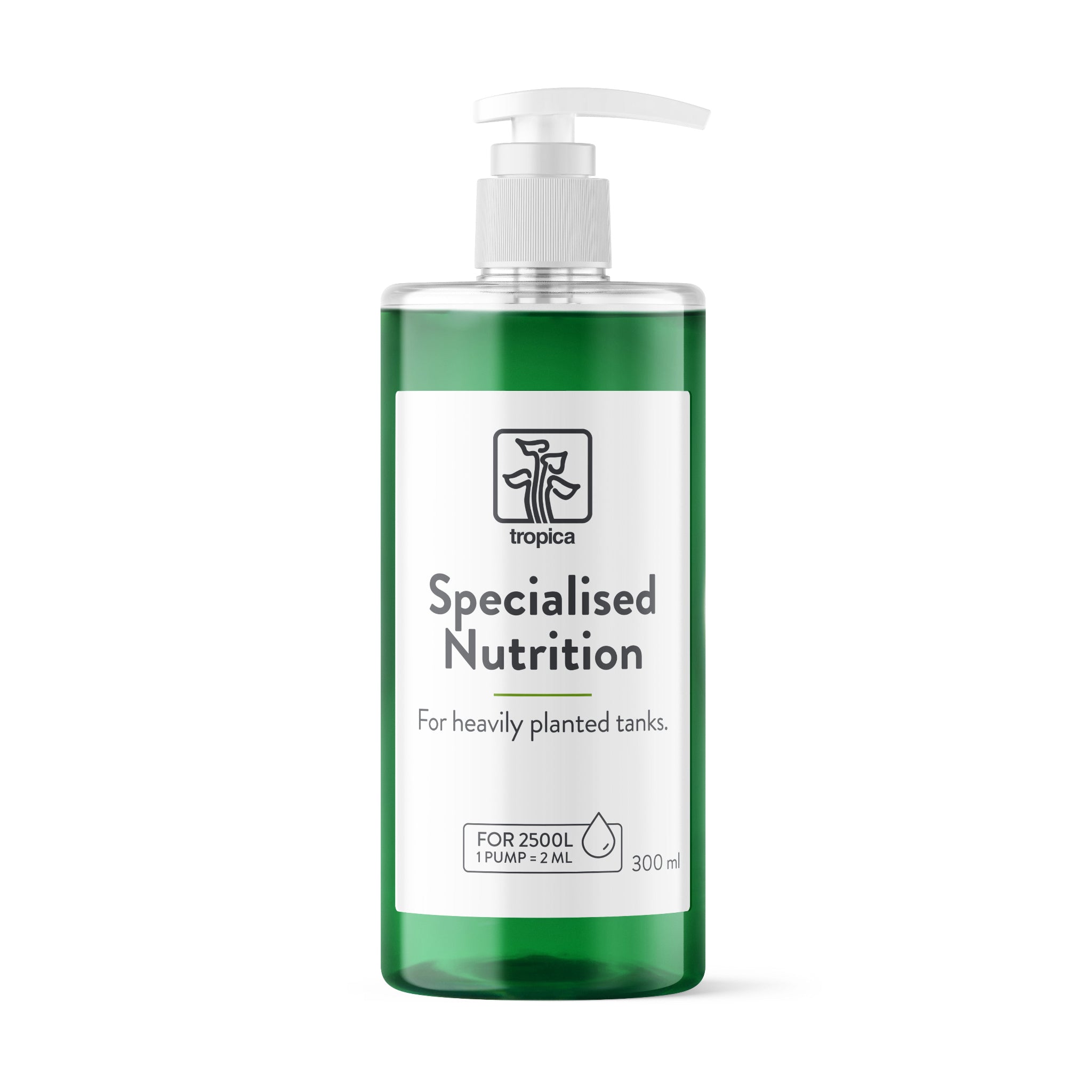 bottle of tropica specialised nutrition aquarium fertiliser 300ml