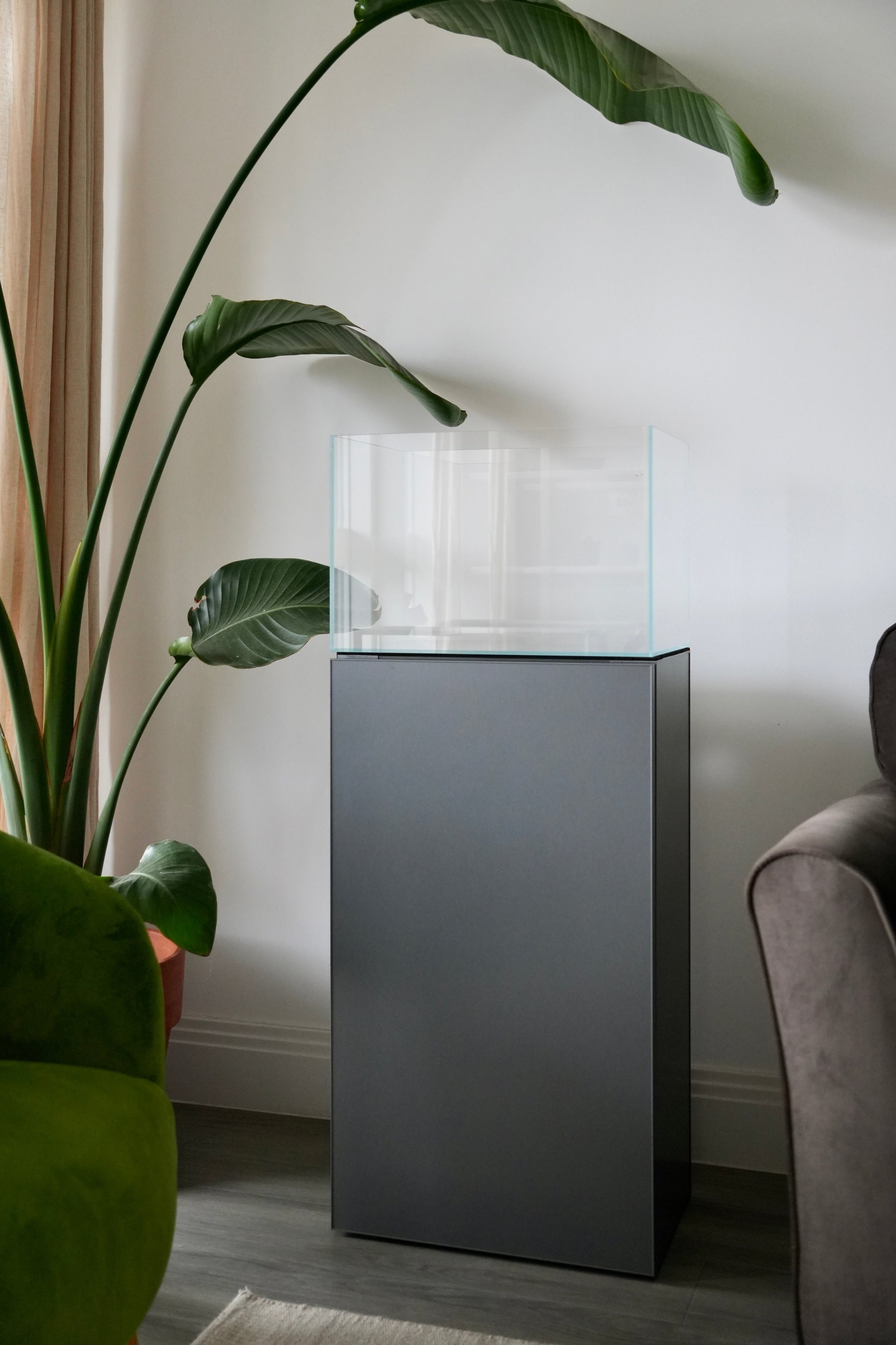 ultra_clear_aquarium tank_and_aluminium cabinet_in_situ