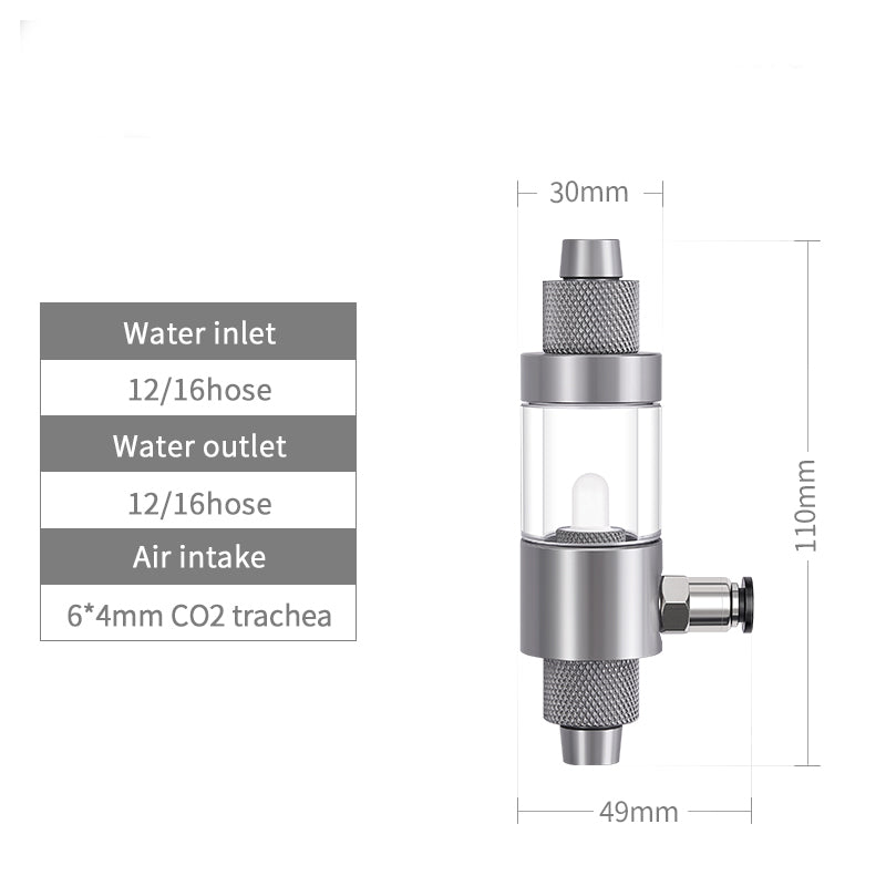 weekaqua co2 inline diffuser 12/16 diameter