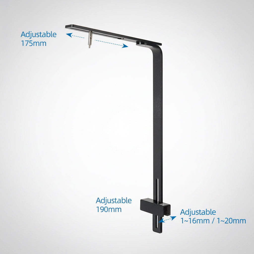 weekaqua large black aquarium light hanging arm manual