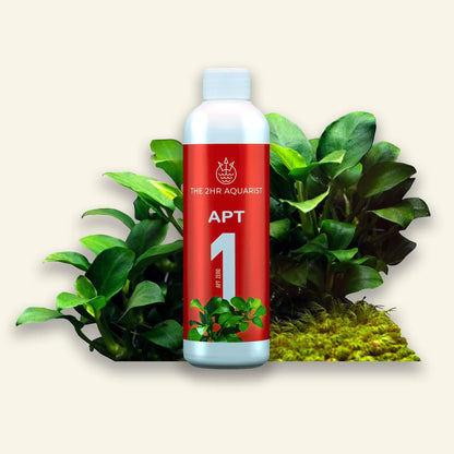 A complete liquid aquarium plant fertiliser labeled '2Hr Aquarist APT 1 Zero' 200ml.