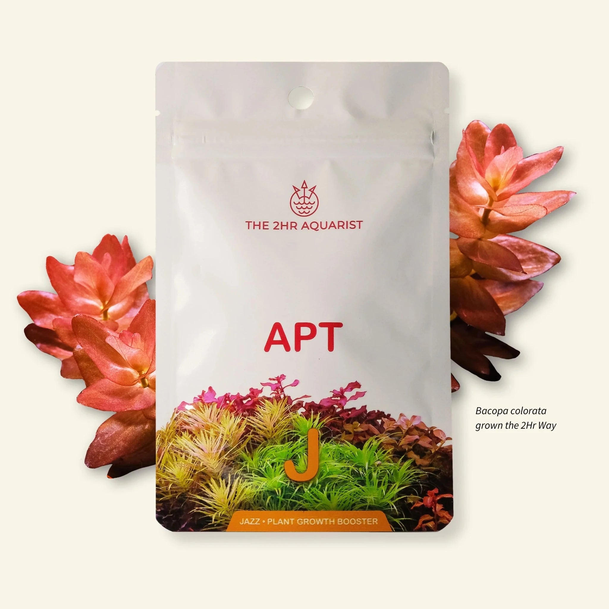A package of '2Hr Aquarist APT Jazz', a plant growth booster for aquariums.