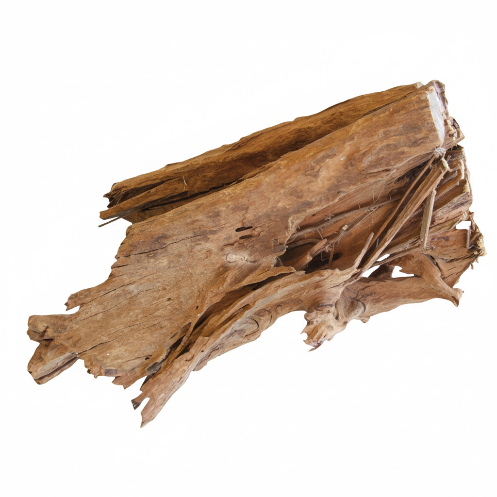 Driftwood piece on a white background