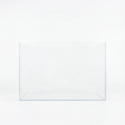 ultra clear opti white aquarium glass tank 45 cm front view against white background cloudaqua