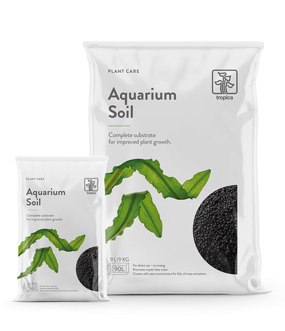 Two packages of 3L and 9L  Tropica brand aquarium soil designed for plant care
