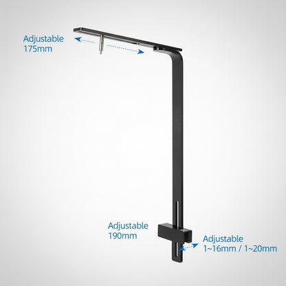 weekaqua large black aquarium light hanging arm manual