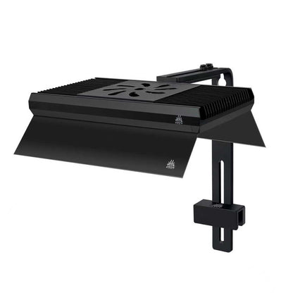 Black metal weekaqua z250 pro with a stand on a white background