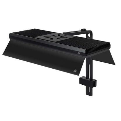 Black weekaqua z400 pro aquarium light with shades on a white background